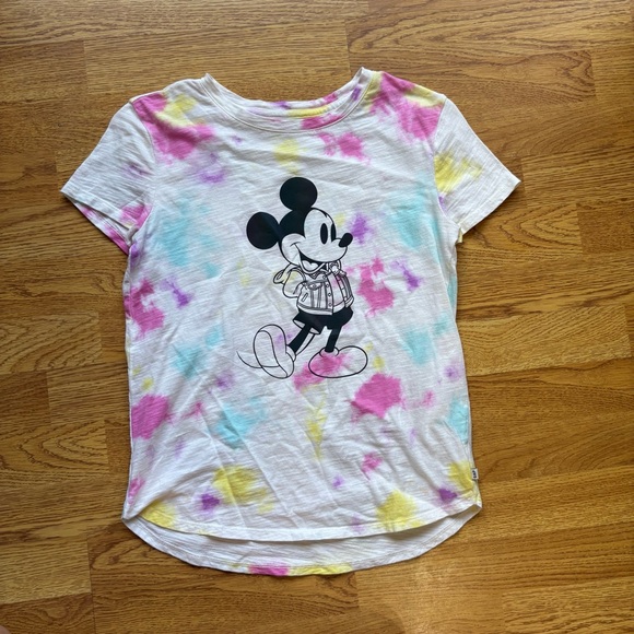Disney Kids Tie-Dye Mickey Mouse Flash graphic glowing T-Shirt size XL (12) - Picture 1 of 8